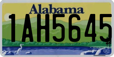 AL license plate 1AH5645