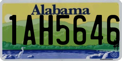 AL license plate 1AH5646