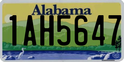 AL license plate 1AH5647