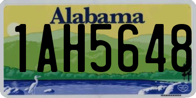 AL license plate 1AH5648