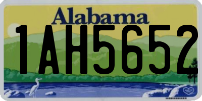 AL license plate 1AH5652