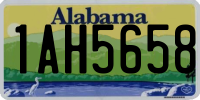 AL license plate 1AH5658