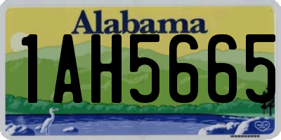 AL license plate 1AH5665