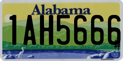 AL license plate 1AH5666