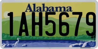 AL license plate 1AH5679