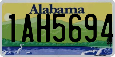 AL license plate 1AH5694