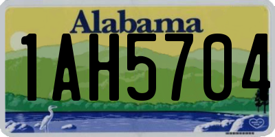AL license plate 1AH5704