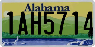 AL license plate 1AH5714