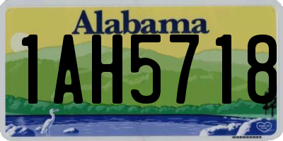AL license plate 1AH5718