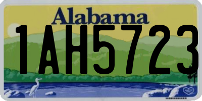 AL license plate 1AH5723