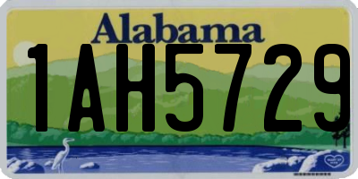 AL license plate 1AH5729