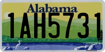 AL license plate 1AH5731