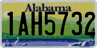 AL license plate 1AH5732
