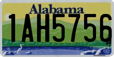 AL license plate 1AH5756