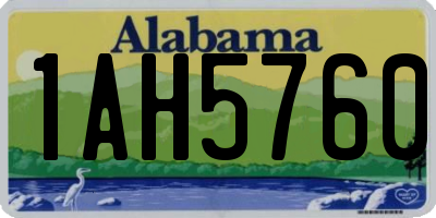 AL license plate 1AH5760