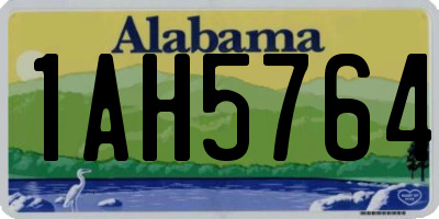 AL license plate 1AH5764