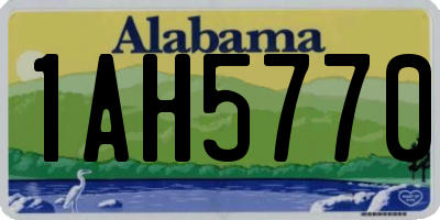 AL license plate 1AH5770