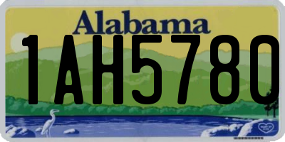 AL license plate 1AH5780