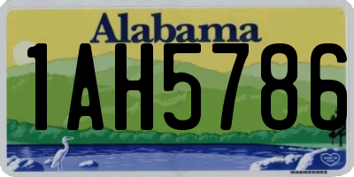 AL license plate 1AH5786