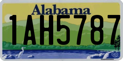 AL license plate 1AH5787