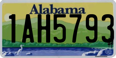 AL license plate 1AH5793