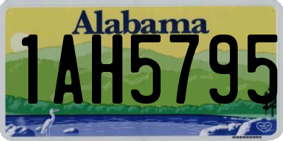 AL license plate 1AH5795