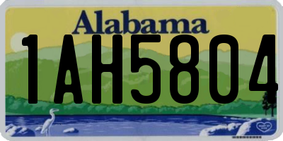 AL license plate 1AH5804