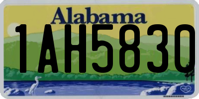 AL license plate 1AH5830
