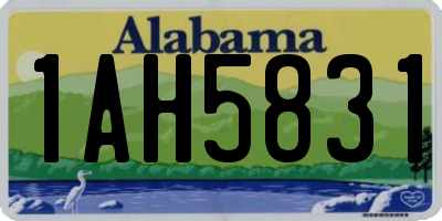 AL license plate 1AH5831