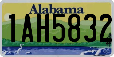 AL license plate 1AH5832