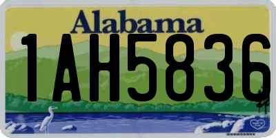 AL license plate 1AH5836