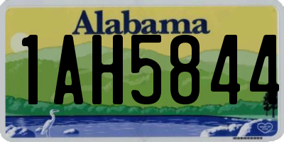 AL license plate 1AH5844