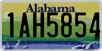AL license plate 1AH5854