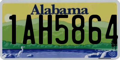 AL license plate 1AH5864