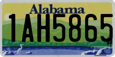 AL license plate 1AH5865