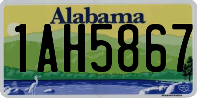 AL license plate 1AH5867