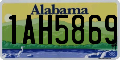 AL license plate 1AH5869