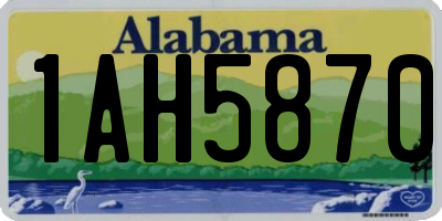 AL license plate 1AH5870
