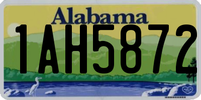 AL license plate 1AH5872