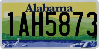 AL license plate 1AH5873