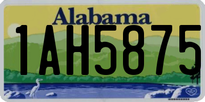 AL license plate 1AH5875