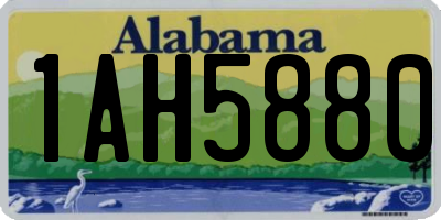 AL license plate 1AH5880