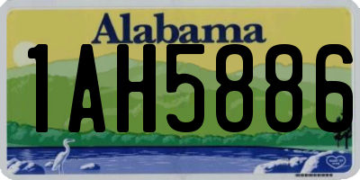 AL license plate 1AH5886