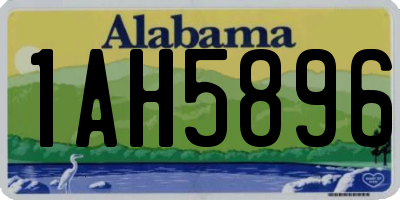 AL license plate 1AH5896