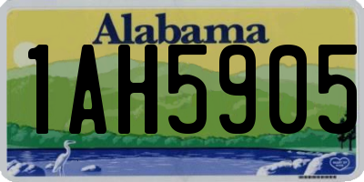 AL license plate 1AH5905