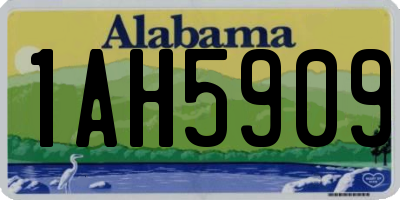 AL license plate 1AH5909