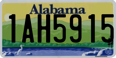 AL license plate 1AH5915