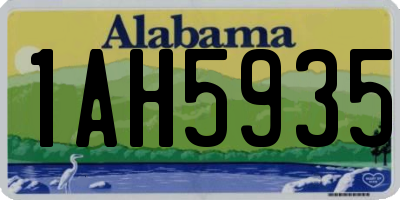 AL license plate 1AH5935