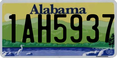 AL license plate 1AH5937