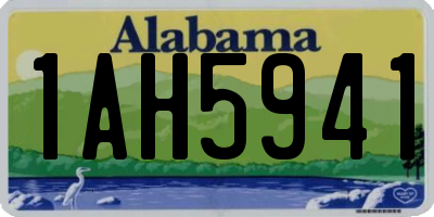AL license plate 1AH5941